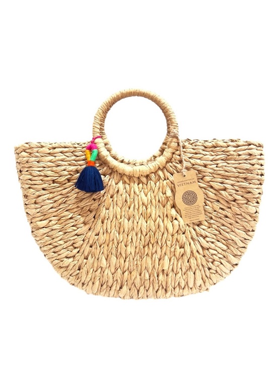 Handbags - 🆕 New Natural Straw Bag with Colorful Tassel